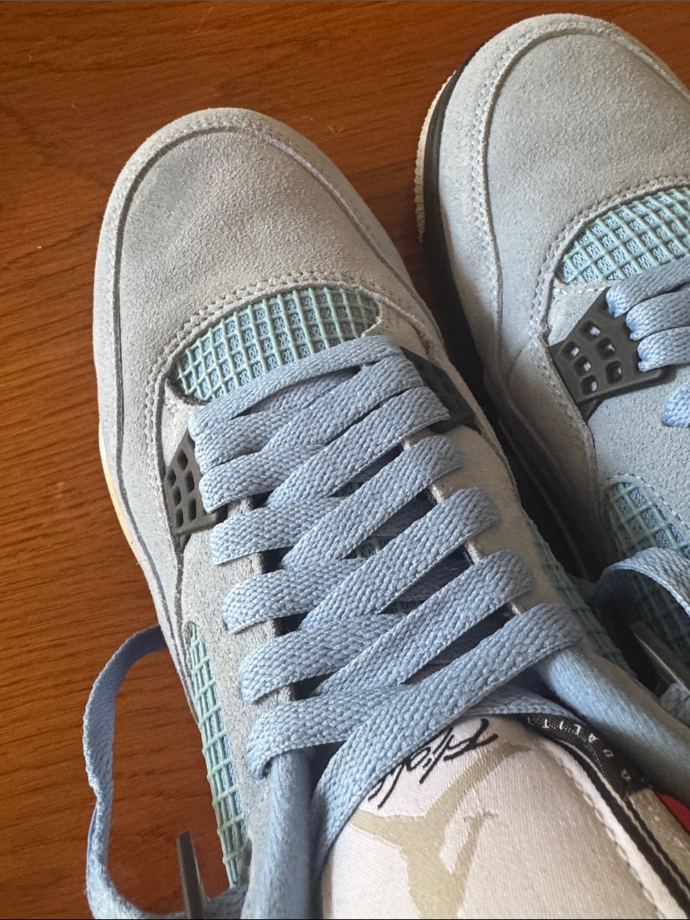 blue suede sneakers - Picture 8 of 10